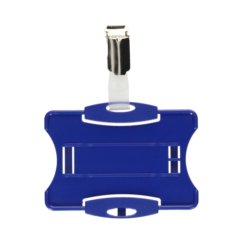 Identyfikator - etui na kartę 85x54 niebieski Durable