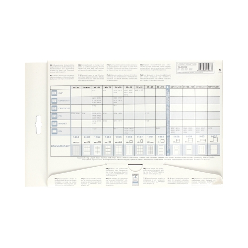 Wkłady do identyfikatorów 13x53 Smart Clip białe Durable