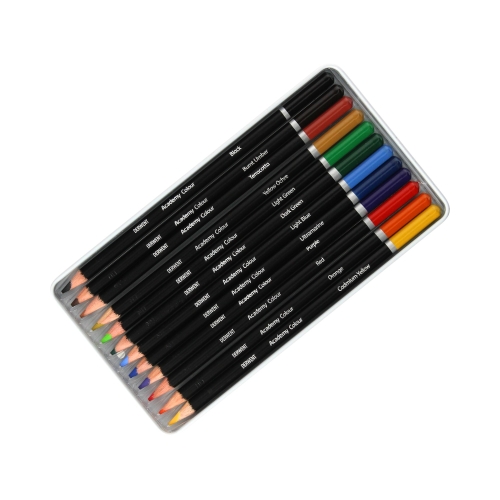 Kredki ołówkowe 12kol met.opak Derwent Academy 2301937