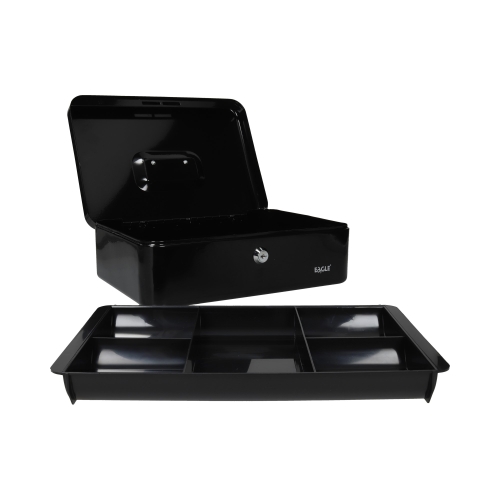 Kasetka metalowa czarna L 100x300x217 Eagle