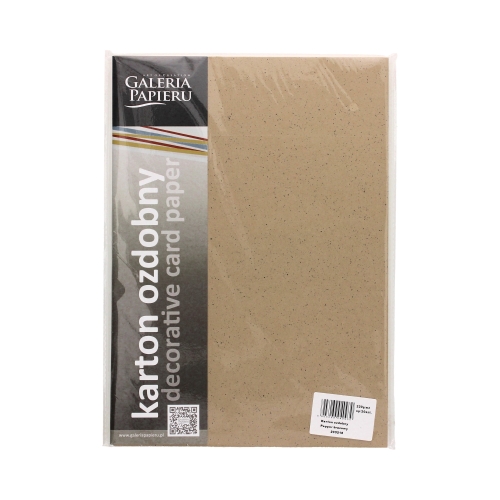 Karton wizytówkowy A4 220g Pepper brązowy - 20 ark w op.