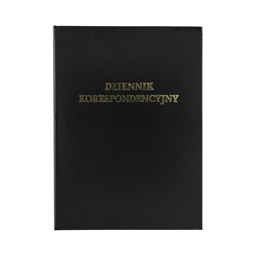 Książka korespondencyjna A4/96 czarna Barbara