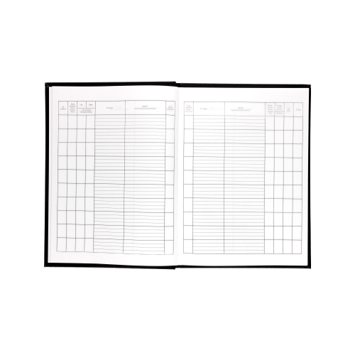 Książka korespondencyjna A4/96 czarna Barbara