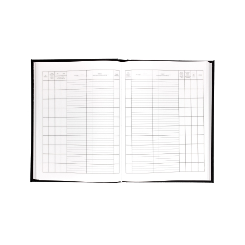 Książka korespondencyjna A4/300 czarna Barbara