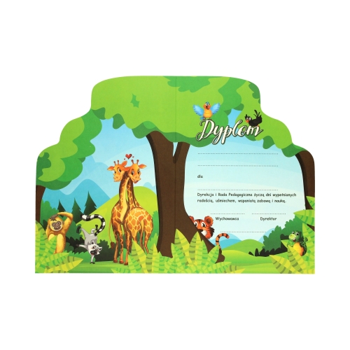 Dyplom A4 250g Przyjaciele napisy - 10szt.