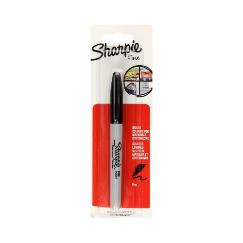 Marker permanentny 1.00mm czarny okrągły Sharpie blister
