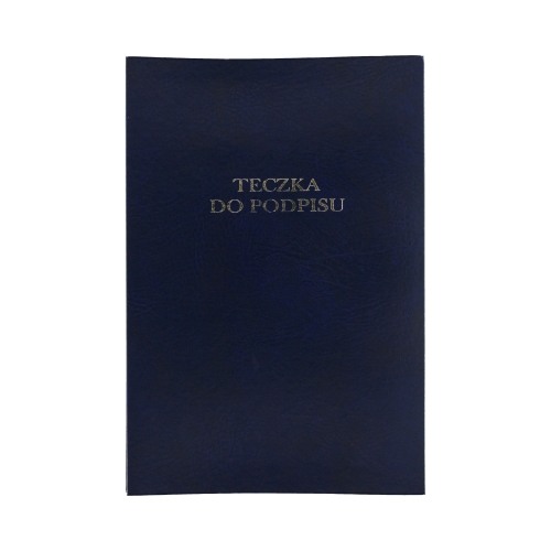 Książka do podpisu 12k granatowa harmonijkowa Barbara