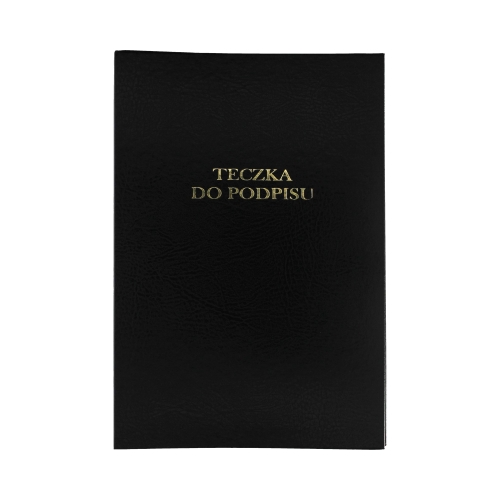 Książka podpis 8k czarna harmonijkowa Barbara