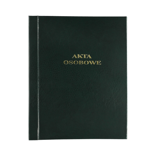 Teczka akta osobowe zielona Barbara