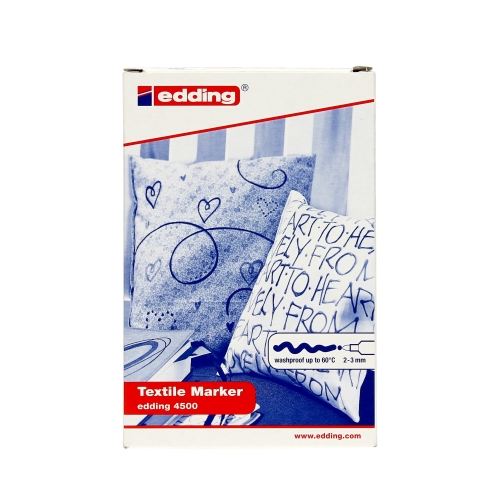 Markery do tkanin 2.0-3.0mm 10kol Basic Edding 4500