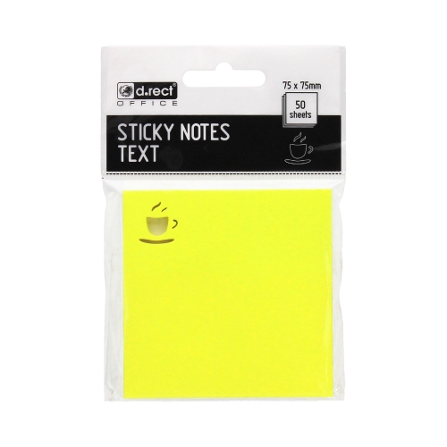 Karteczki samoprzylepne 75x75/50 KAWA DRect 110537