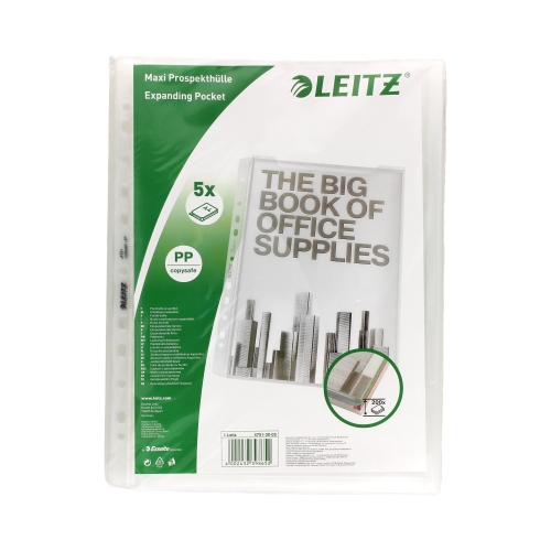 Koszulki groszkowe A4 na katalog 180mic Leitz - opak. 5 szt.