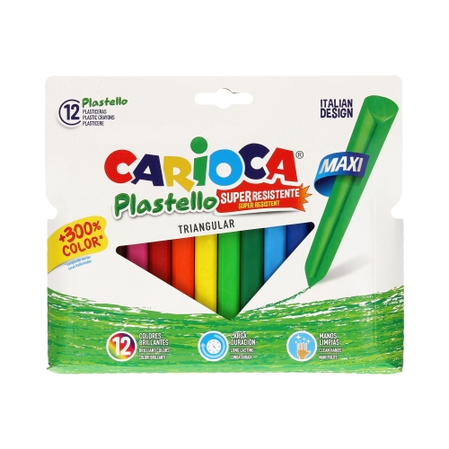 Kredki Plastello 12kol Jumbo Carioca
