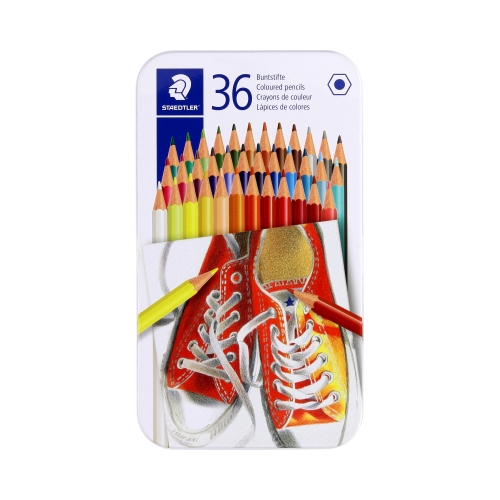 Kredki ołówkowe 36kol met. opak Staedtler S175