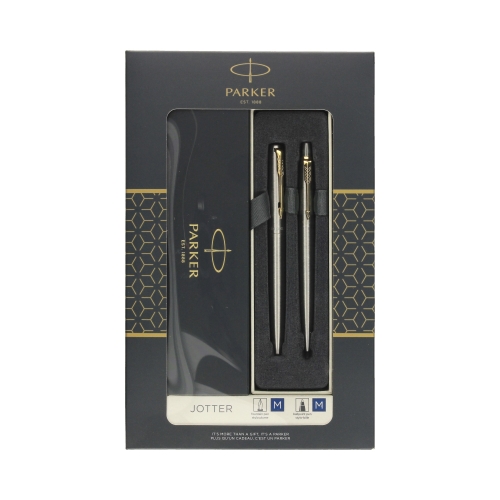 Zestaw Parker Jotter pióro wieczne + długopis stalowy GT 2093257