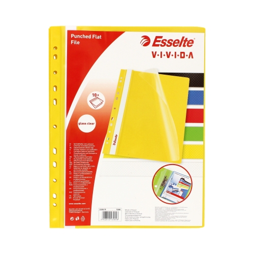 Skoroszyt wpinany żółty (10) Esselte