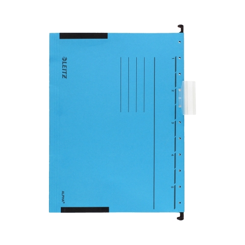 Teczka zawieszkowa A4/boczki niebieska Alpha Leitz