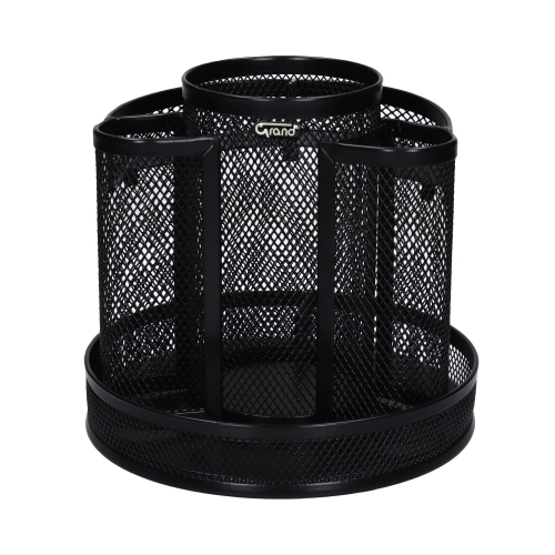 Przybornik biurko czarny obrotowy Grand GR254