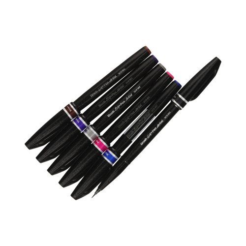 Pisaki artystyczne 6kol Artist Brush Sign Pen Pentel SESF30C-ST6ACENPVPL