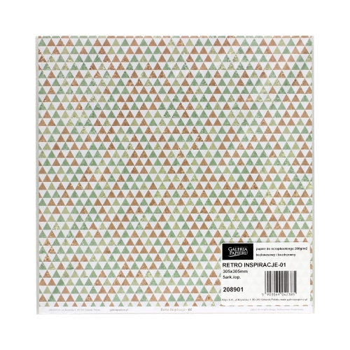Papier scrapbooking 305x305 Retro Inspiracje/01 (5)