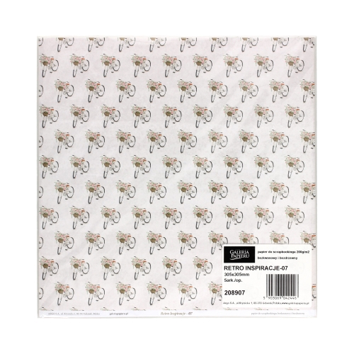 Papier scrapbooking 305x305 Retro Inspiracje/07 (5)
