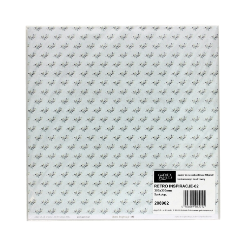 Papier scrapbooking 305x305 Retro Inspiracje/02 (5)