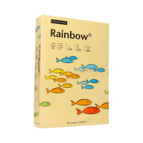 Papier ksero A4 160g kość słoniowa Rainbow 06