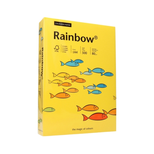 Papier ksero A4 80g ciemnożółty Rainbow 18