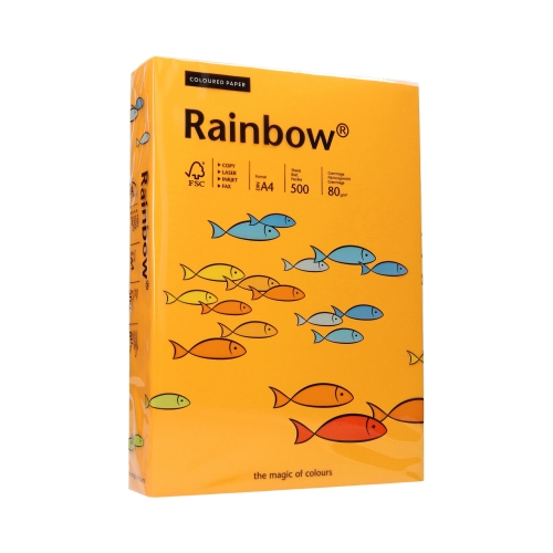 Papier ksero A4 80g jasnopomarańczowy Rainbow 22