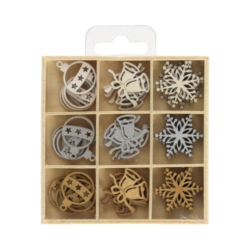 Ozdoby drewniane pudełko Święta/2 (45)