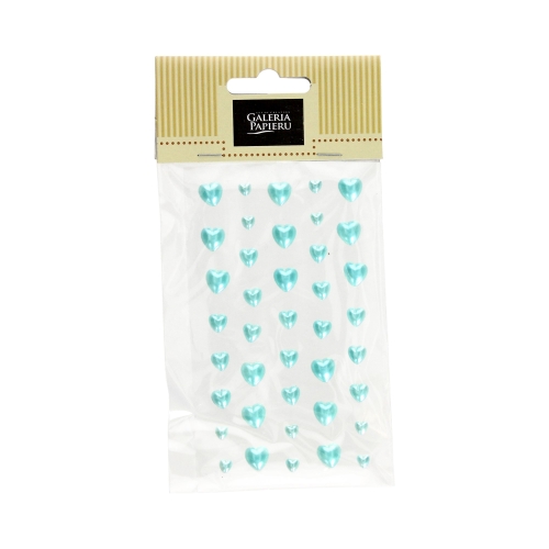 Perełki samoprzylepne Serca błękitne (40)