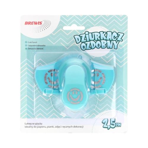 Dziurkacz ozdobny 2.5cm Buźka/4 brzegowy