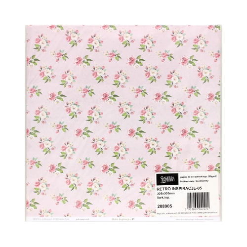 Papier scrapbooking 305x305 Retro Inspiracje/05 (5)