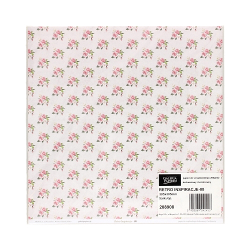 Papier scrapbooking 305x305 Retro Inspiracje/08 (5)