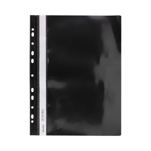 Skoroszyt sztywny/perfora A4/PCV czarny Biurfol SH-01