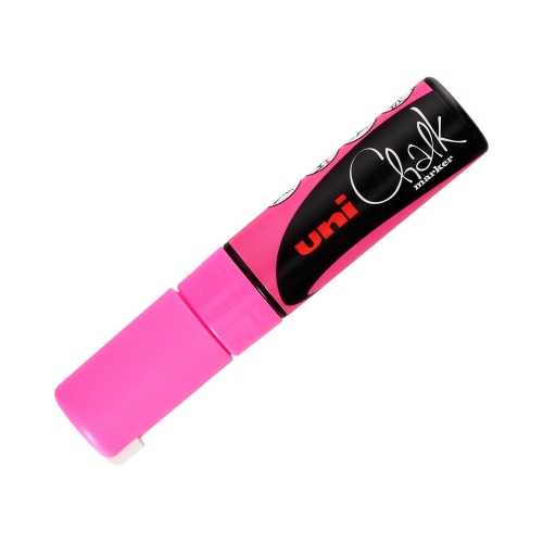 Marker kredowy 8mm różowy ścięty Uni PWE8K