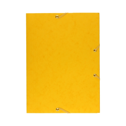 Teczka gumka A4 żółta preszpan Bantex