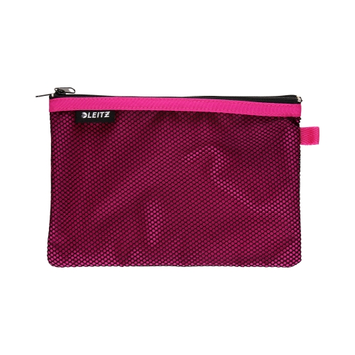 Saszetka z dwoma przegródkami duża rózowa Leitz WOW
