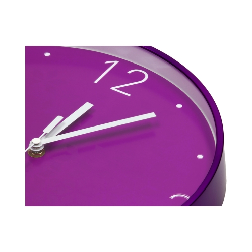 Zegar ścienny fioletowy WOW Leitz