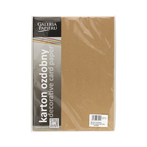 Karton wizytówkowy A4 230g Kraft ciembeżowy (20)