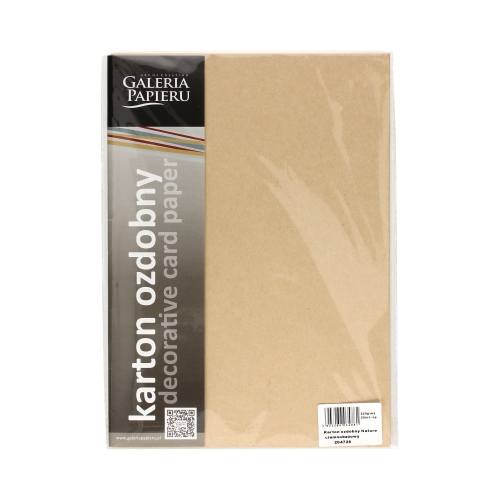 Karton wizytówkowy A4 220g Nature/ciembeżowy (20)