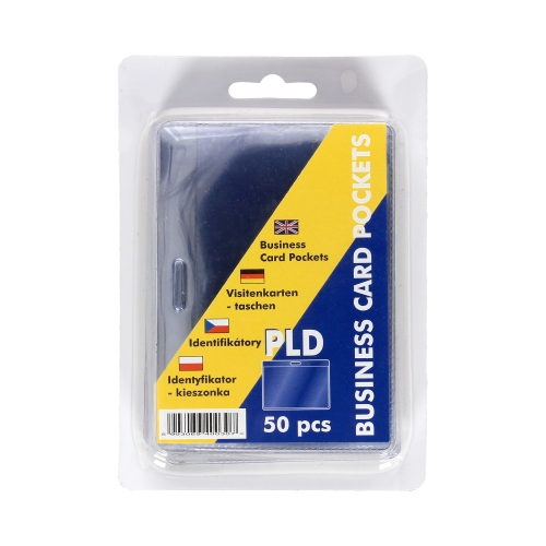 Identyfikatory - kieszonki 77x108 - 50 szt. w opak. PLD