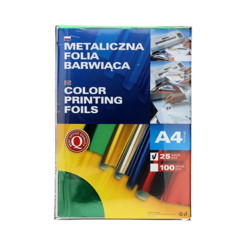 Folia metaliczna A4 zielona barwiąca Argo (25)