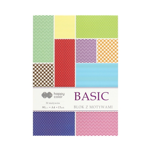 Blok z motywami A4/15 Basic Happy Color