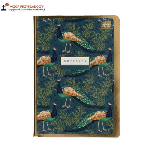 Zeszyt A5/80 kratka metallic Gold Interdruk