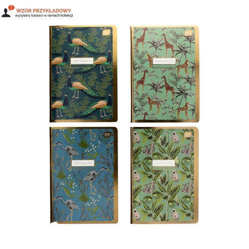 Zeszyt A5/80 kratka metallic Gold Interdruk