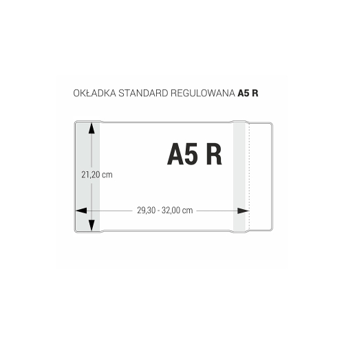 Okładka podręcznikowa A5 regulowana OZB-44 (25) bezbarwna