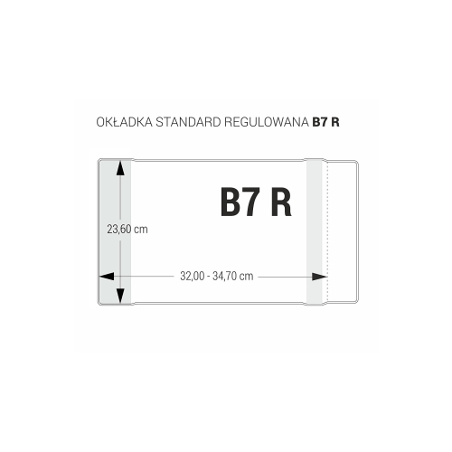 Okładka podręcznikowa B7 regulowana OZB-41 (25) bezbarwna