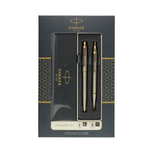 Zestaw pióro kulkowe + długopis stalowy GT IM Parker 2093217