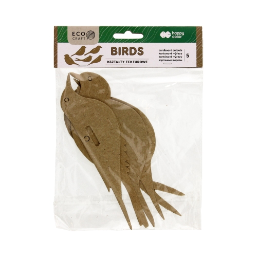 Zestaw kształtów tekturowych Birds 12x6cm Happy Color (5)